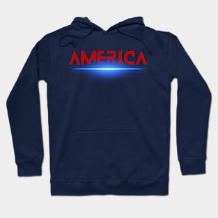 america neon light Hoodie